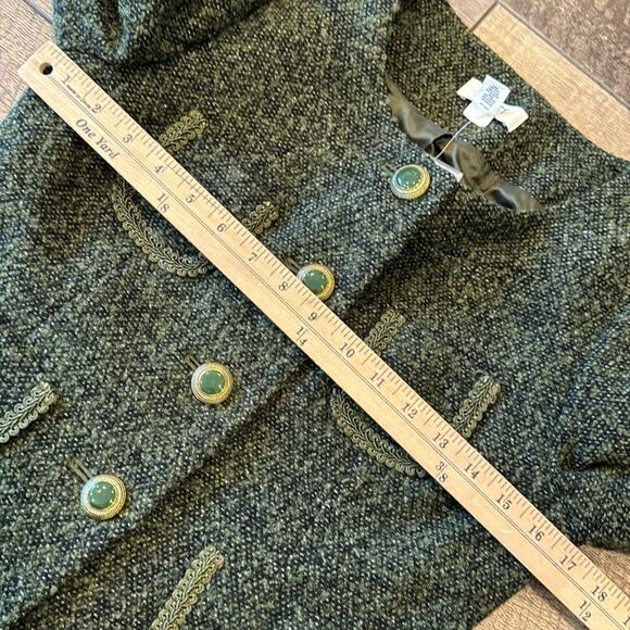 NWT Ann Taylor Loft Petites Green Blended Wool Blazer Size 6P - Picture 5 of 11